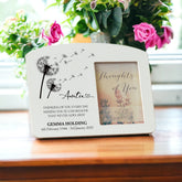 Personalised Auntie Memorial Remembrance Photo Frame With Dandelions