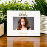 Personalised 30th Birthday Photo Frame Landscape With Name and Sentiment