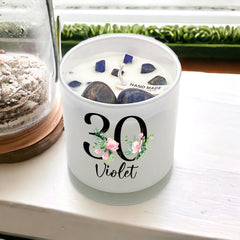 Personalised Gift For 30th Birthday Candle Boxed Floral Variety of Fragrances