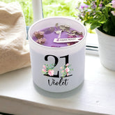 Personalised Gift For 21st Birthday Candle Boxed Floral Variety of Fragrances