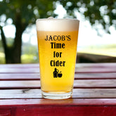 Personalised 1 Pint Cider Glass Gift