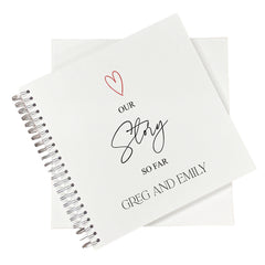 Large Love Story Photo Album Scrapbook Boxed Anniversary or Love Gift