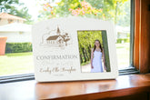 Personalised Confirmation Photo Frame With Church Background