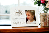 Personalised Communion Photo Frame With Church Background