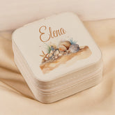 Personalised Jewellery Box Gift Any Name With Seaside Theme