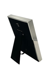 Personalised Christening Day Silver Photo Frame Blue Mount