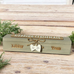 ukgiftstoreonline Personalised Wooden Wedding Certificate Holder