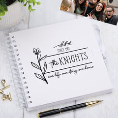 Personalised Our Story Our Life Family Sentiment Scrapbook Photo Album