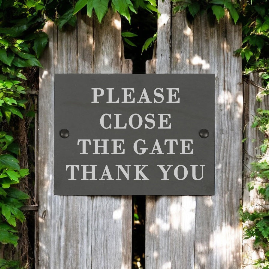 Personalised Large Slate Plaque/Sign - 20x15cm - Garden, Shed, House, Outdoor sign chopping Board ukgiftstoreonline