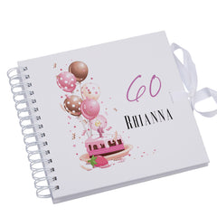 Personalised 60th Birthday Gifts for Her Scrapbook Photo Album