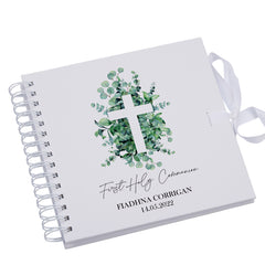 Personalised First Holy Communion Scrapbook Photo Album With Cross