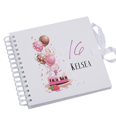 Personalised 16th Birthday Gifts for Her Scrapbook Photo Album