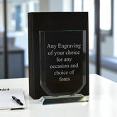 Personalised 15cm Glass Award Trophy Any Engraving or Occasion Shield Design