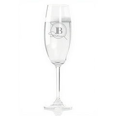 Customised Bespoke Champagne Glass Any Logo Engraved