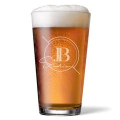 Customised Bespoke Perfect Pint Beer Glass Any Logo Engraved