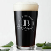 Customised Bespoke Perfect Pint Beer Glass Any Logo Engraved