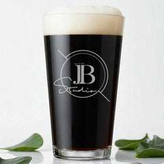 Customised Bespoke Perfect Pint Beer Glass Any Logo Engraved