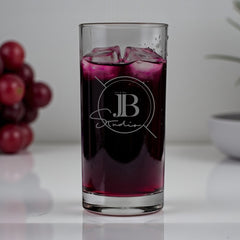 Customised Bespoke Drinking Hiball Glass Any Logo Engraved