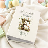 Personalised Baby Photo Album Woodland Animals 100 6x4 Photo Album with Sleeves