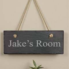 Personalised Engraved Slate Rectangle Sign Plaque For Outdoors Sheds House Indoors Waterproof and Weatherproof