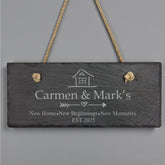 Personalised New Home Gifts, House Warming Sign With Names and Year Personalised Gifts ukgiftstoreonline