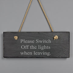 Personalised Engraved Slate Rectangle Sign Plaque For Outdoors Sheds House Indoors Waterproof and Weatherproof