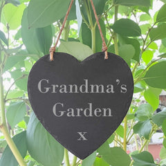 Personalised Engraved Large Slate Heart Plaque for Any Occasion 20cm x 20cm