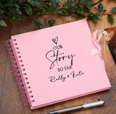 Personalised Our Story So Far Love Themed Multiple Colour Scrapbook Photo album