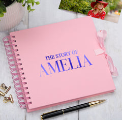 Personalised The Story Of Memories Love Themed Multiple Colour Scrapbook Photo Album