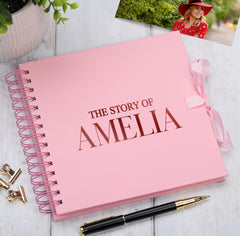 Personalised The Story Of Memories Love Themed Multiple Colour Scrapbook Photo Album
