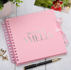 Personalised The Story Of Memories Love Themed Multiple Colour Scrapbook Photo Album