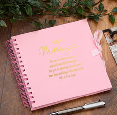 Personalised Mummy Multiple Colour Scrapbook or Photo Album Gift With Sentiment