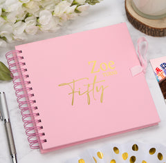 Personalised Any Name and Age Birthday Multiple Colour Scrapbook Memory Photo Album