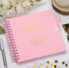 Personalised Auntie Multiple Colours Scrapbook or Photo Album Gift With Sentiment