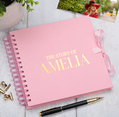 Personalised The Story Of Memories Love Themed Multiple Colour Scrapbook Photo Album