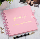 Personalised Any Name and Text Multiple Colour Scrapbook Photo Album Foil Print