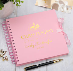 Personalised Christening Day Multiple Colour Scrapbook Photo album Guestbook
