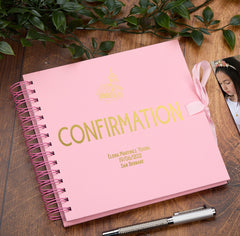 Personalised Confirmation Multiple Colour Scrapbook, Guest Book or Photo Album Gift