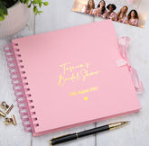 Personalised Bridal Shower Multiple Colour Guest Book Scrapbook or Photo Album