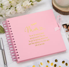 Personalised Mum Multiple Colour Scrapbook or Photo Album Gift With Sentiment