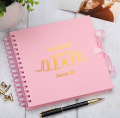 Personalised Stonehenge Keepsake Multiple Colour Scrapbook Photo Album Foil Print