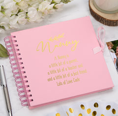 Personalised Nanny Multiple Colour Scrapbook Photo Album Gift With Sentiment