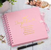 Personalised Daughter Multiple Colour Scrapbook Photo Album Gift With Sentiment