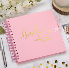 Personalised Any Name and Age Birthday Multiple Colour Scrapbook Photo Album