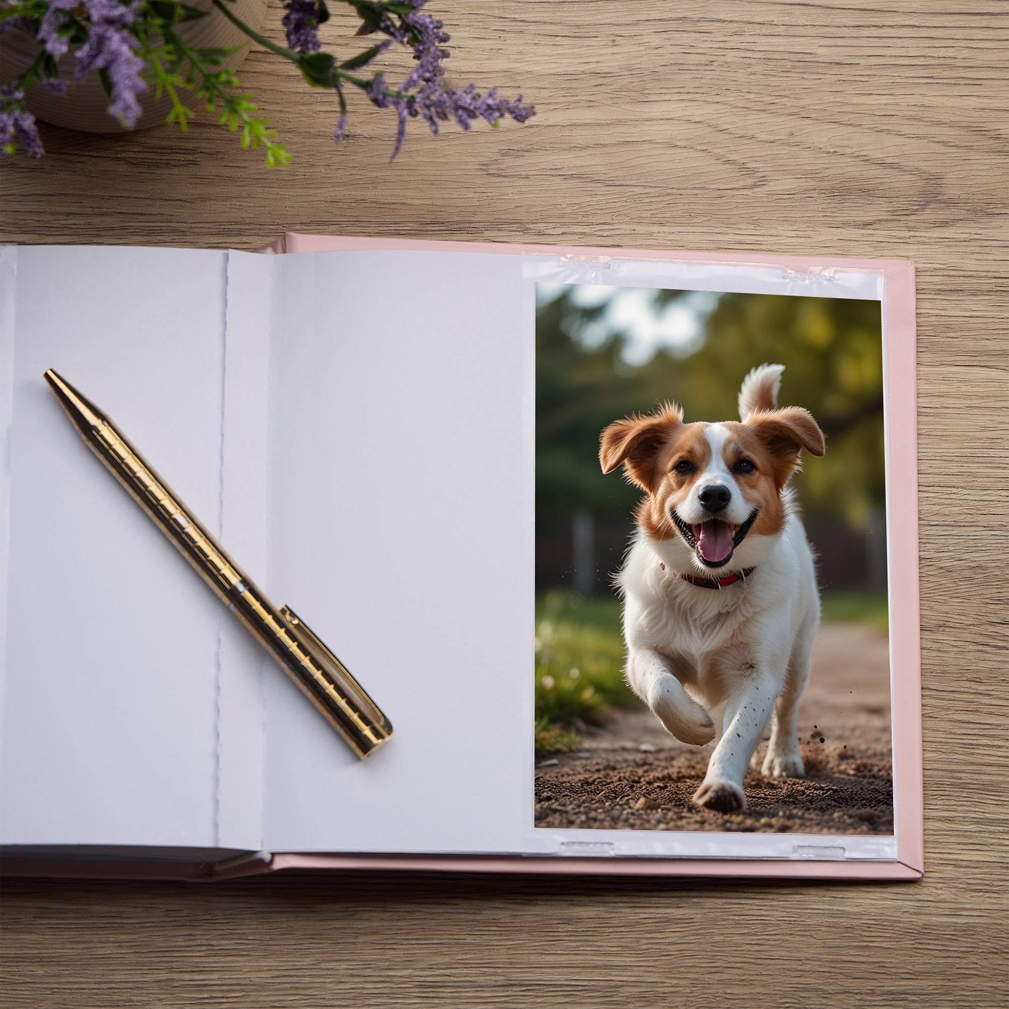 Personalised Photo Album for Puppies and Dogs Adventures Pink 50 x 6" x 4" Photos photo album ukgiftstoreonline