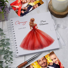 Custom Girl School Leavers Prom Night Scrapbook Celebration Album Personalised Prom Memory Book Graduation Prom