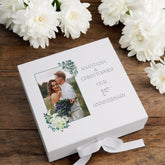 Personalised 1st Anniversary Couple Gift Custom Photo Anniversary Keepsake Box Wedding Day Memory Gifts