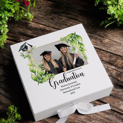 Personalised Graduation Keepsake Memory Box Newly Graduated Gift With Custom Photo