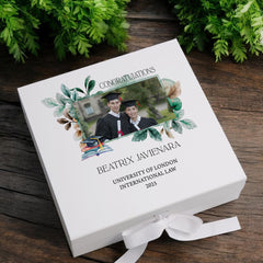 Personalised Congratulations Graduation Keepsake Custom Photo Memory Box Graduated Gift