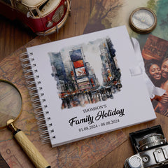 Personalised Tokyo Holiday Memory Scrapbook Journal Photo Albums Adventures Photo Album ukgiftstoreonline Shibuya Time Square 8 x 8 Inches